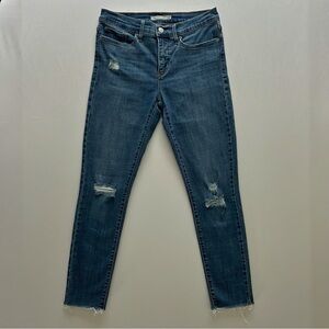 Levi’s 311 Medium Wash High-Rise Distressed Skinny Jeans Size 27 Spring Trend